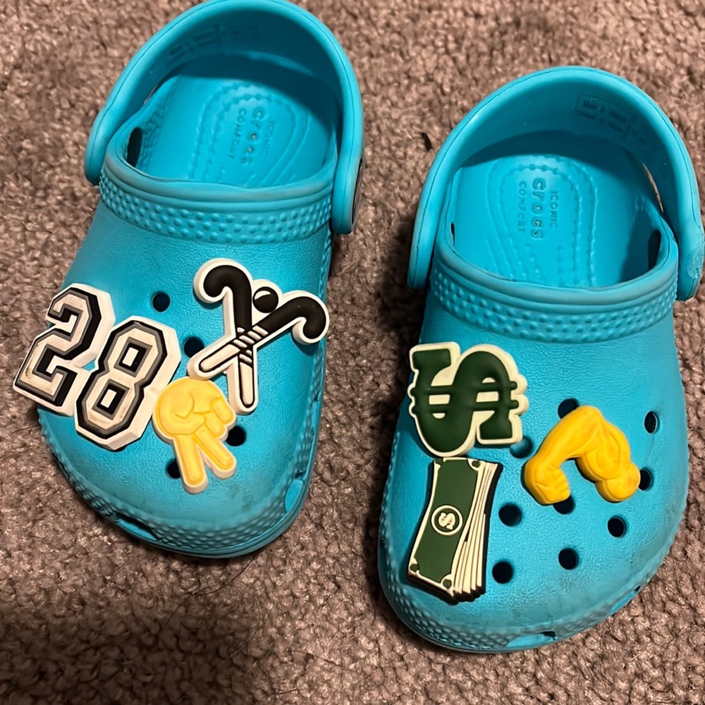 Blue crocs